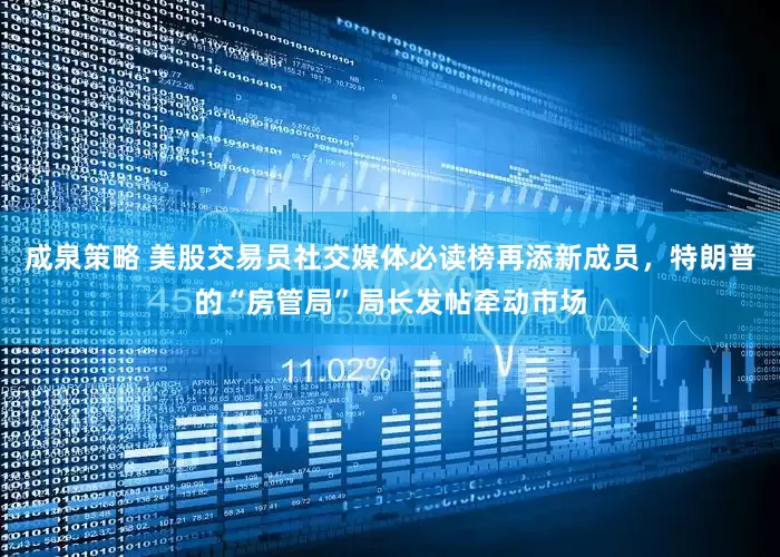成泉策略 美股交易员社交媒体必读榜再添新成员，特朗普的“房管局”局长发帖牵动市场